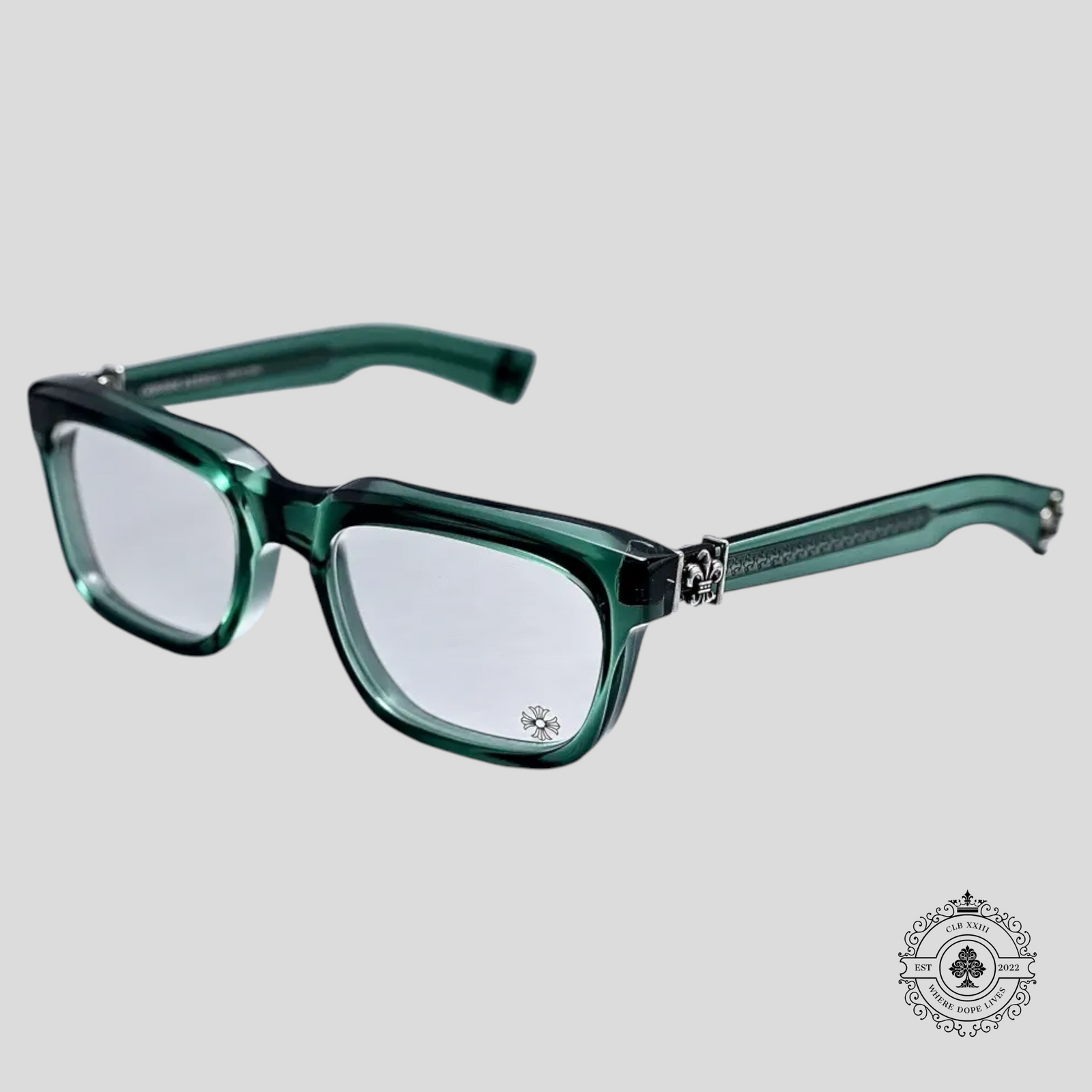 Chrome Hearts "See You In Tea" Sunglasses in Marine Green