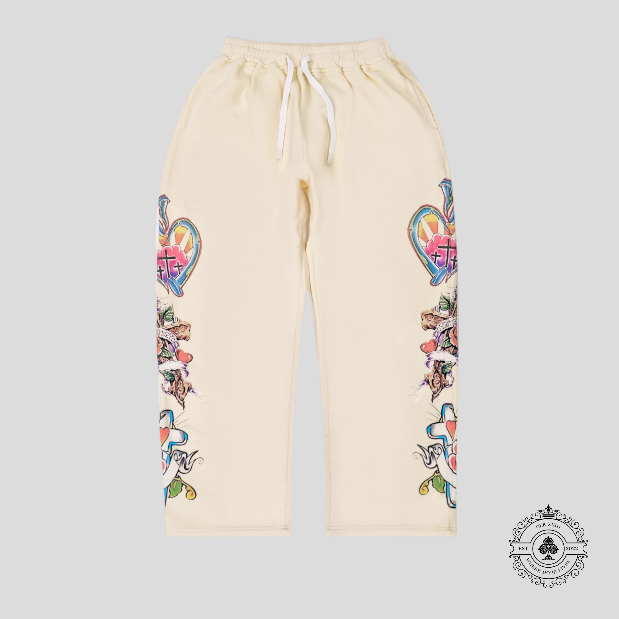 Righteous Risen King Sweatpants in Cream