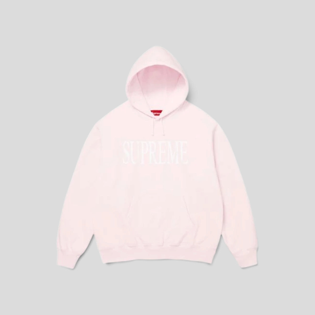 Supreme Capital Hooded Sweatshirt in Pink