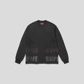 Supreme Reflective Long Sleeve Tee in Black