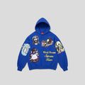 Supreme Stickers Hooded Sweatshirt in Royal Blue