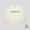 Fear of God Essentials Crewneck Applique Logo in Buttercream
