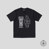 Uniqlo Kaws X Warhol Robot Tee in Black
