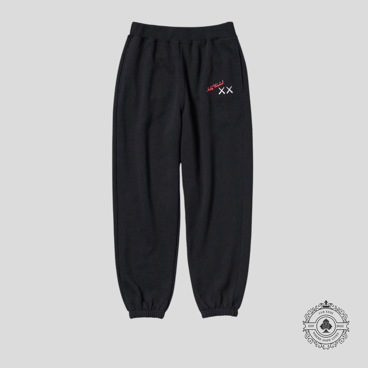 Uniqlo Kaws X Warhol Sweatpants in Black