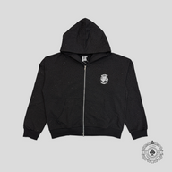 Saint Vanity Oreo Zip Up Hoodie in Black