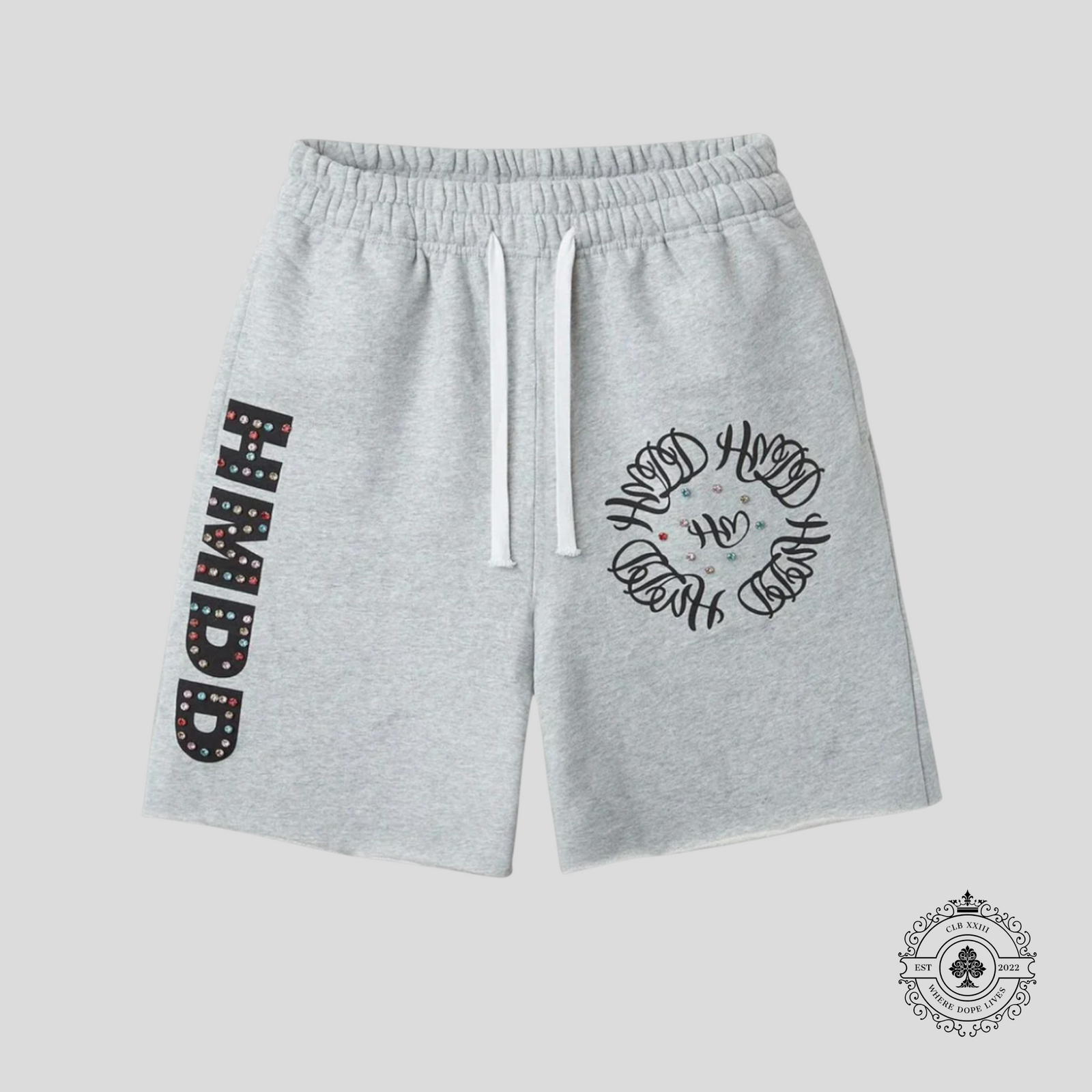 HMDD Chimstone Sweat Shorts in Grey