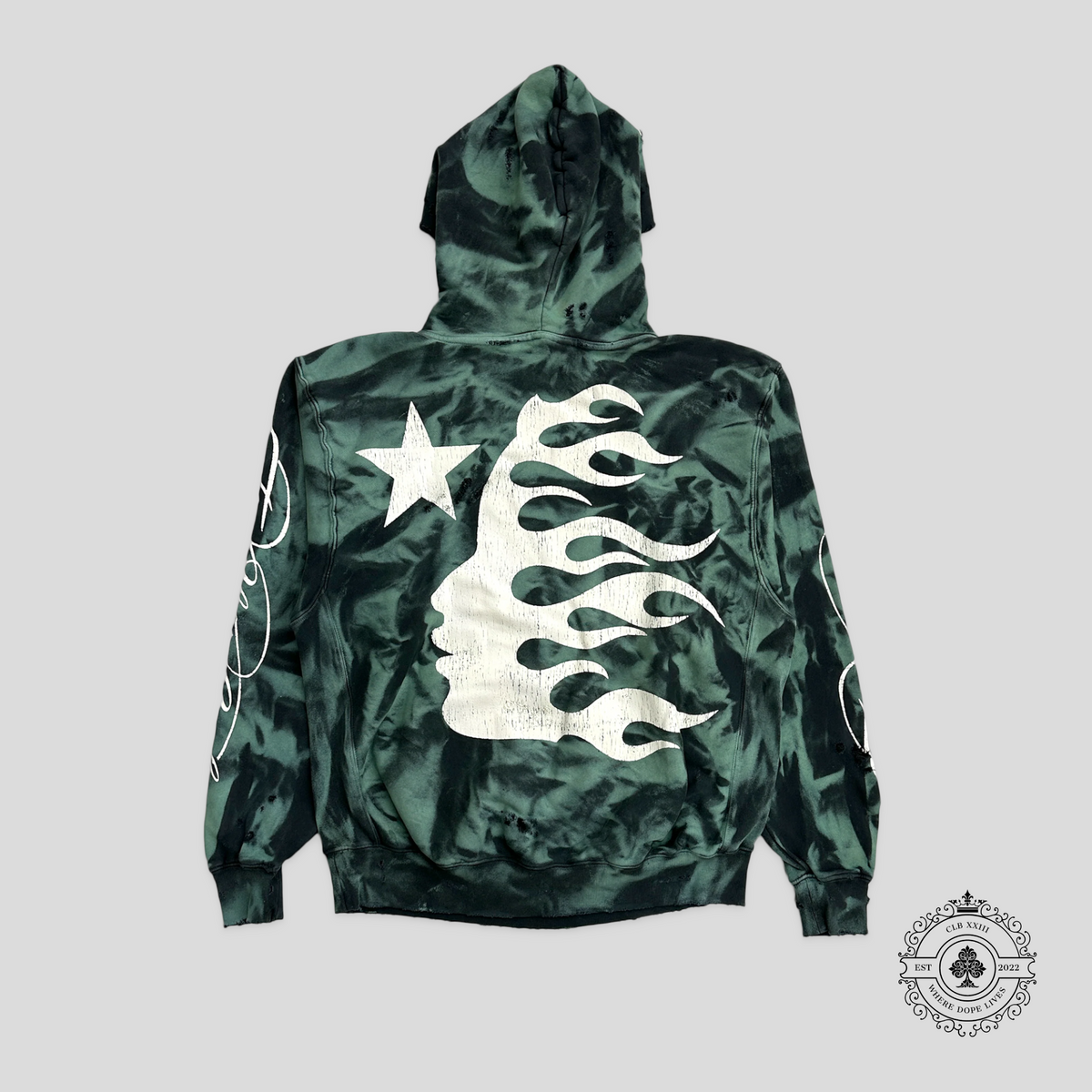 Hellstar Lava No Guts Hoodie in Green
