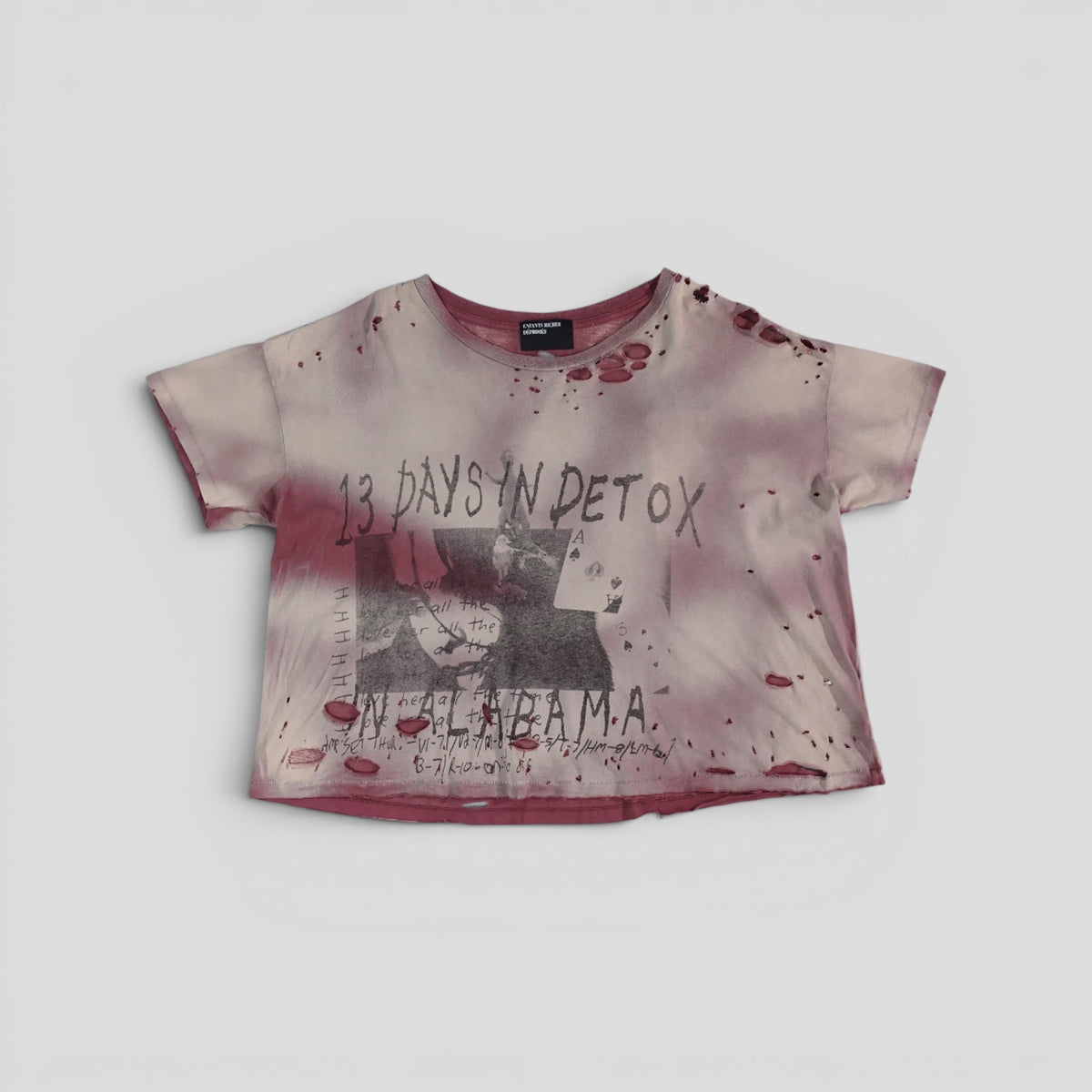 Enfants Riches Déprimés 13 Days of Detox Tee in Burgundy