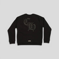 Chrome Hearts Cemetery Cross Seven-11 Crewneck in Black