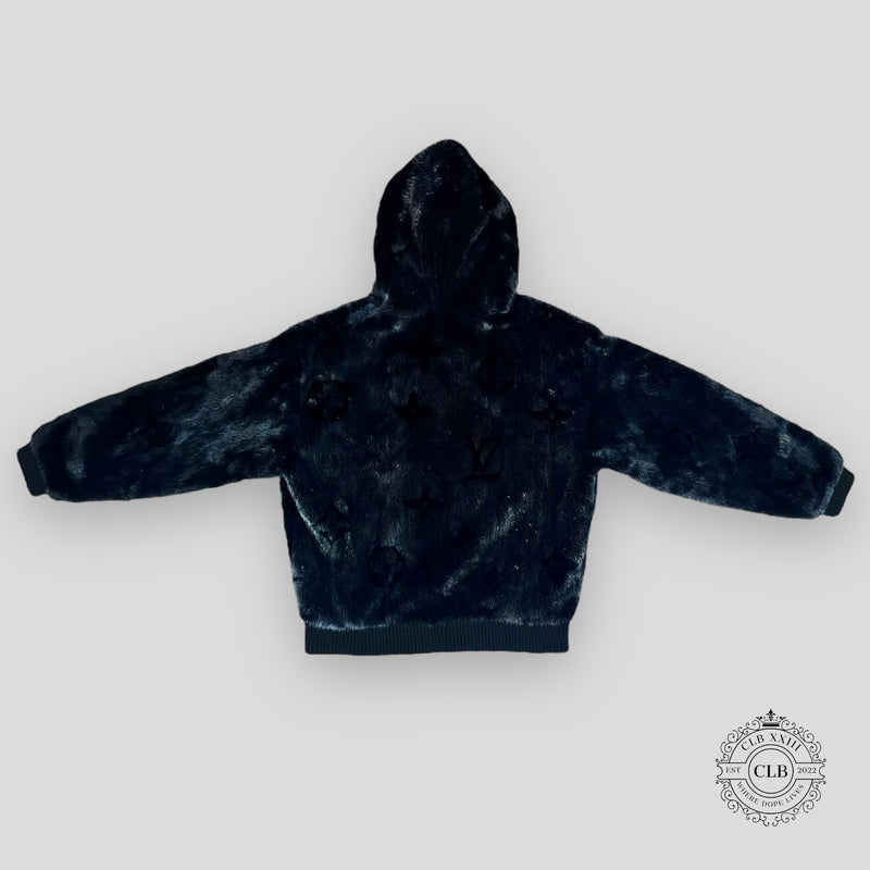 LOUIS VUITTON 2021 MONOGRAM MINK JACKET - BLACK