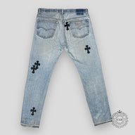 Chrome Hearts Levis Cross Patch Denim