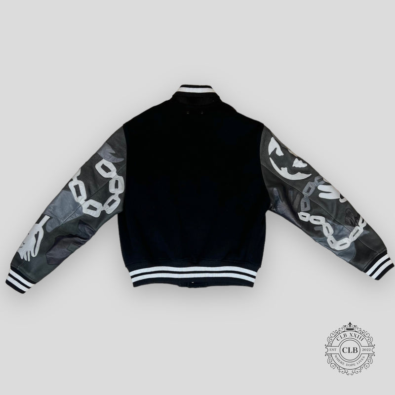 Louis Vuitton Camouflage Chain Link Varsity Jacket