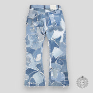 Gallery Dept. Logan Distressed Patchwork Jeans