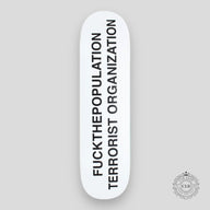 FTP ORGANIZATION 8.25 SKATE DECK - WHITE