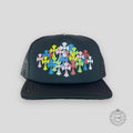 CHROME HEARTS MULTICOLOR CROSS TRUCKER HAT - BLACK