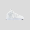 CLB XXIII Nike Air Force 1 Mid x Louis Vuitton sneaker in triple white with embossed monogram leather