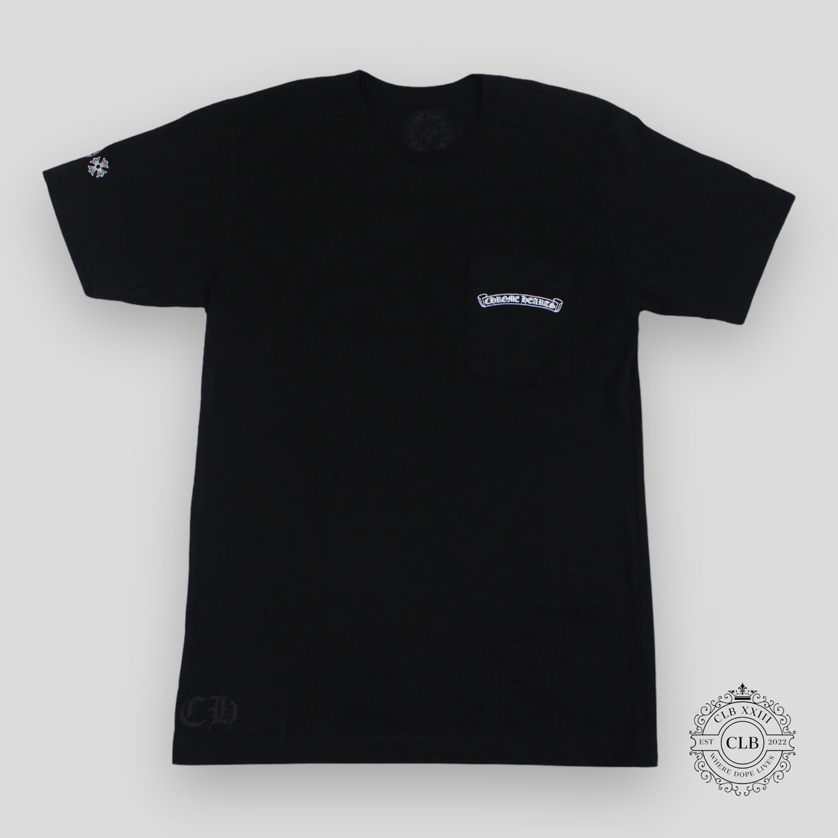 CHROME HEARTS DAGGER SHORT SLEEVE TEE - BLACK / PINK