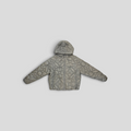 CLB XXIII Louis Vuitton reversible grey quilted puffer coat with monogram pattern and hood