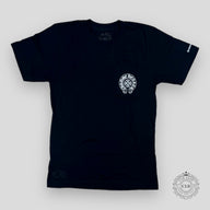 CHROME HEARTS HORSESHOE LOGO POCKET T-SHIRT - BLACK