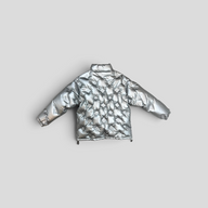 Louis Vuitton Reversible Monogram Puffer Jacket in Silver