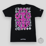 CHROME HEARTS DAGGER SHORT SLEEVE TEE - BLACK / PINK