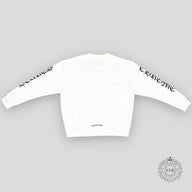 CHROME HEARTS NECK LOGO CREWNECK SWEATSHIRT - WHITE