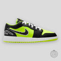 AIR JORDAN 1 LOW (GS) "BLACK CAT VOLT"