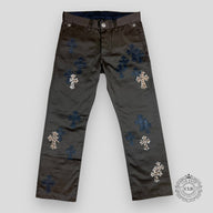 Chrome Hearts Cross Patch Chino Pants - Brown
