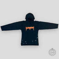 Balenciaga Metal Oversized Hoodie in Black