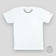 CHROME HEARTS NECK LOGO POCKET T-SHIRT - WHITE