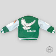 SAINT MICHAELS X SHERMER ACADEMY VARSITY JACKET - GREEN