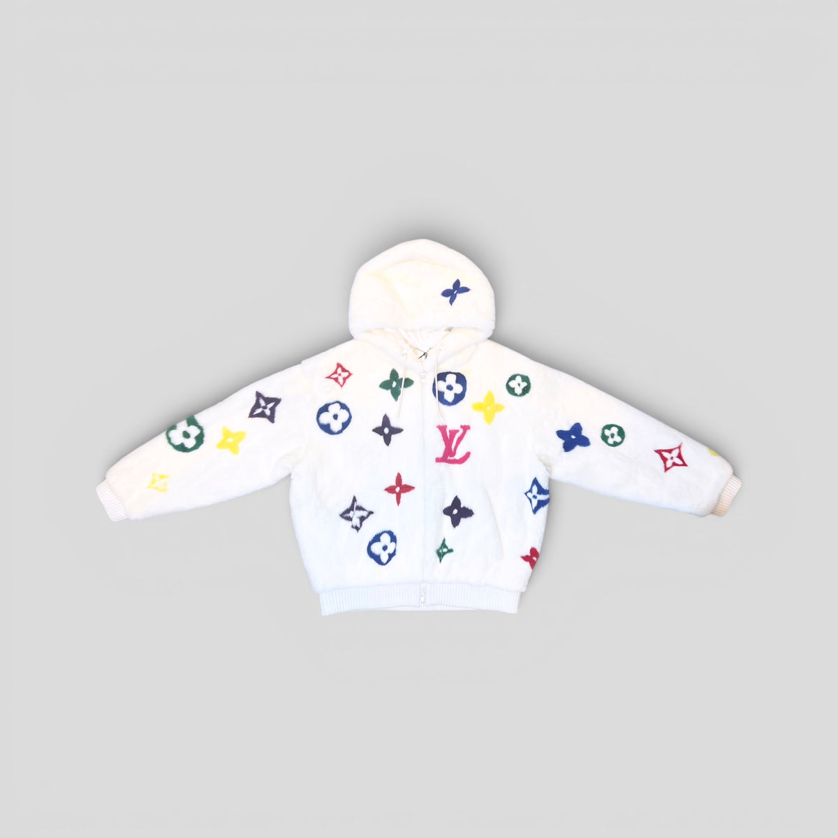 Louis Vuitton Multicolor Monogram Mink Jacket