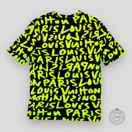 LOUIS VUITTON STEPHEN SPROUSE GRAFFITI TEE BLACK / GREEN