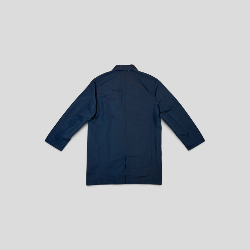 CLB XXIII Louis Vuitton Doodles reversible parka in navy blue polyamide and cotton blend, back view