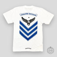 CHROME HEARTS FOTI T-SHIRT - WHITE / BLUE