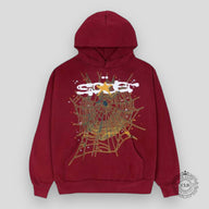 SP5DER LOGO HOODIE - MAROON