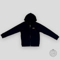 CHROME HEARTS EMBROIDERED ZIP UP HOODIE - BLACK