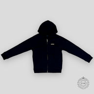 CHROME HEARTS EMBROIDERED ZIP UP HOODIE - BLACK