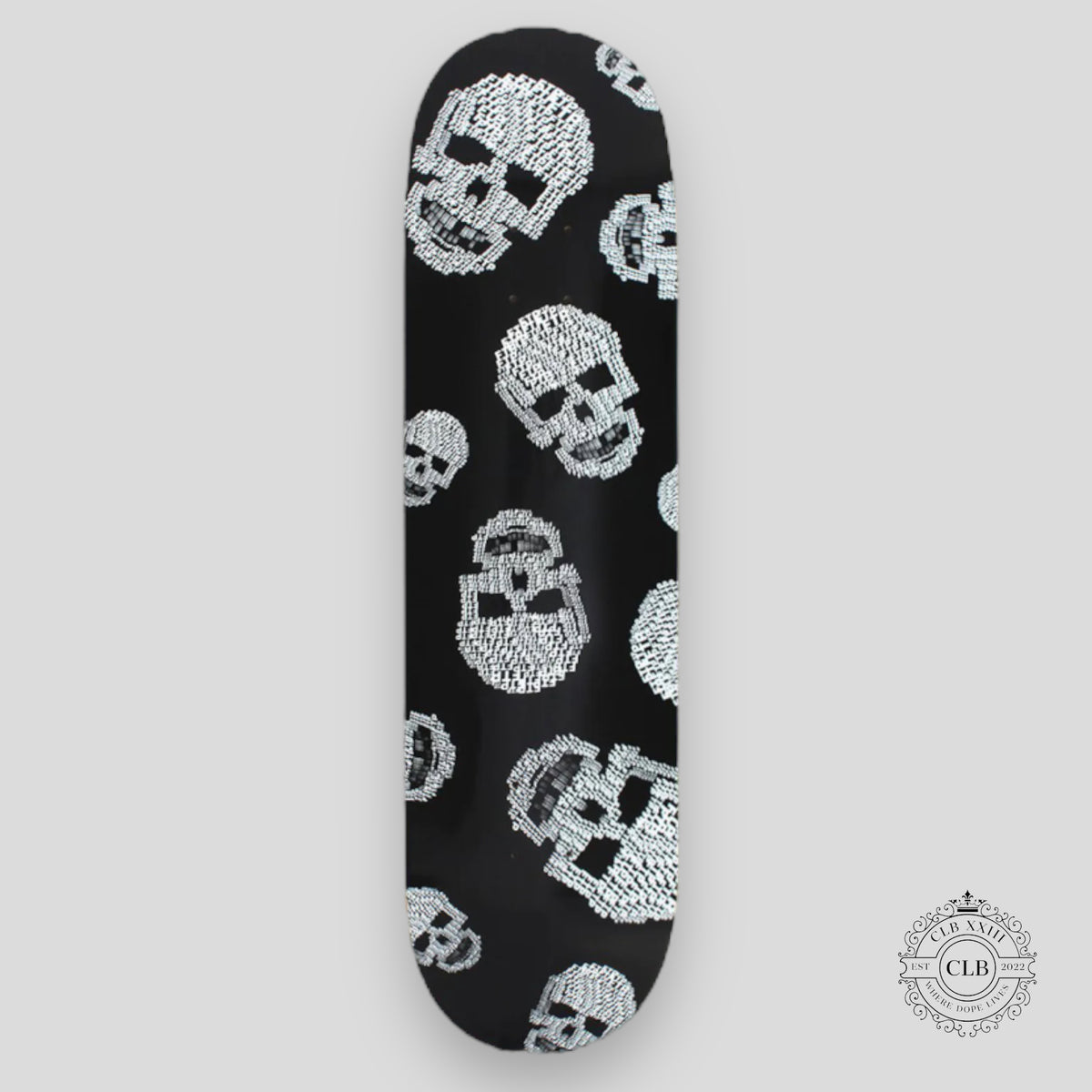 FTP GLOW IN THE DARK SKULL 8.5 SKATE DECK