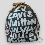 Louis Vuitton Graffiti Monogram Keepall 50 in Grey