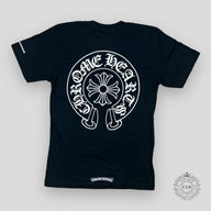 CHROME HEARTS HORSESHOE LOGO POCKET T-SHIRT - BLACK