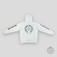 Chrome Hearts Cross Monogram Hoodie in White