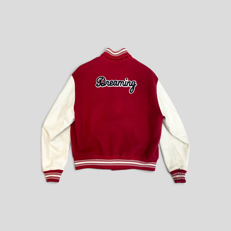 Louis Vuitton MLK Dreaming Varsity Jacket in Red
