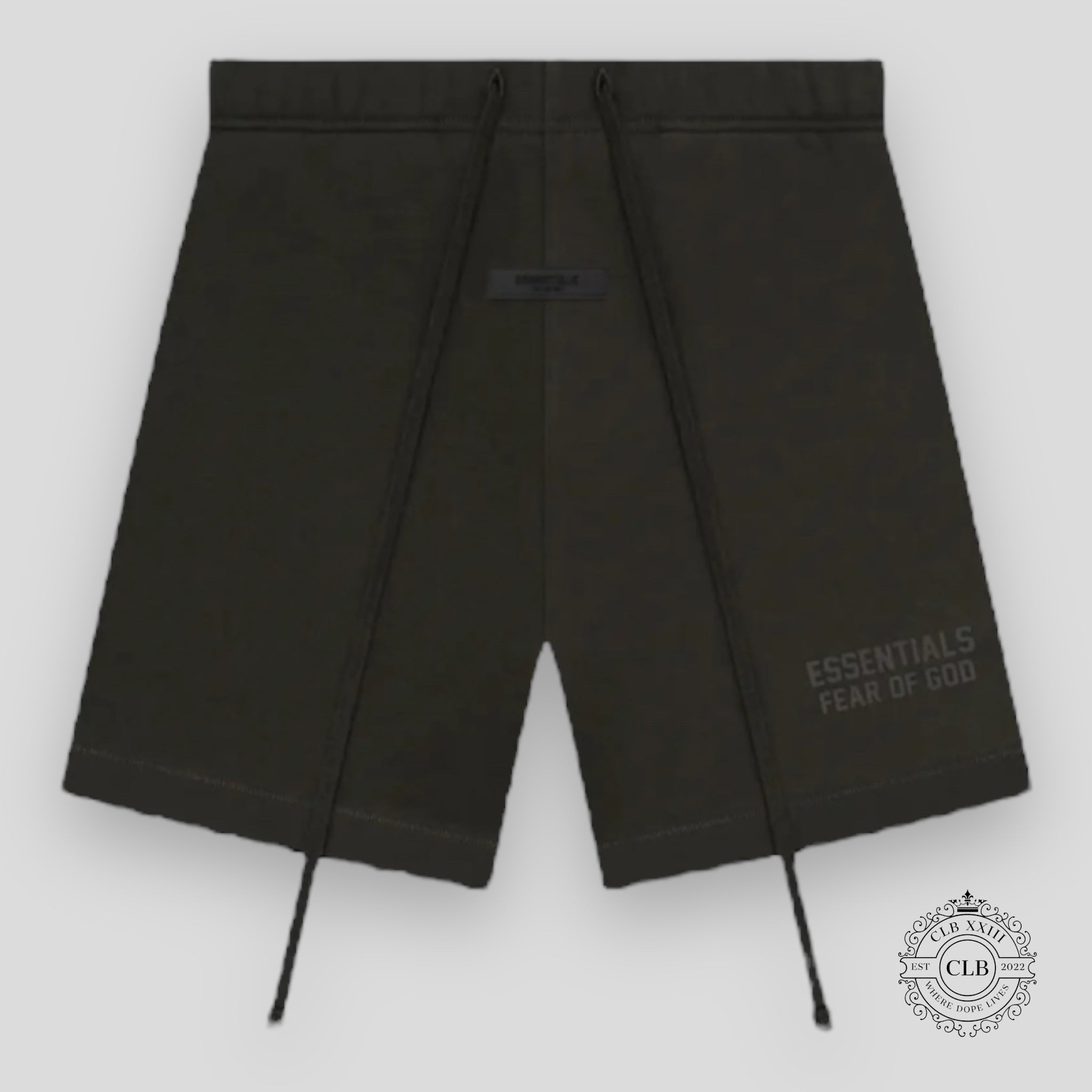 FEAR OF GOD ESSENTIALS SWEAT SHORTS - DARK GREEN