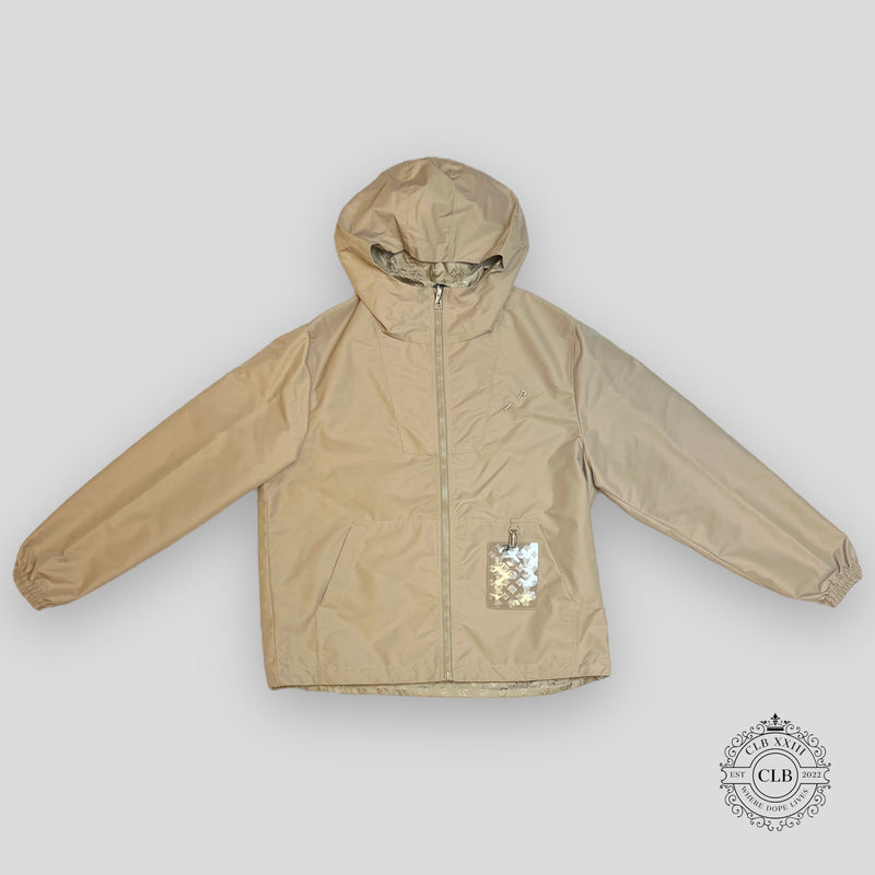 Louis Vuitton Monogram Reversible Nylon Windbreaker in Beige