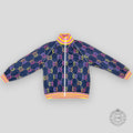 Gucci GG Jacquard Track Jacket in Blue/Multicolor