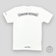 CHROME HEARTS SCROLL LOGO POCKET T-SHIRT - WHITE