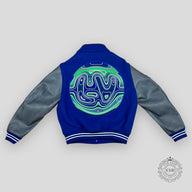 Louis Vuitton Embroidered Varsity Jacket - Blue