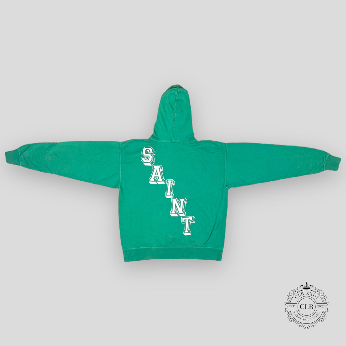 SAINT MICHAEL ANGEL OF DEATH HOODIE - GREEN