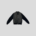 CLB XXIII black Louis Vuitton LVSE monogram embossed lambskin and wool blouson jacket with front zip closure